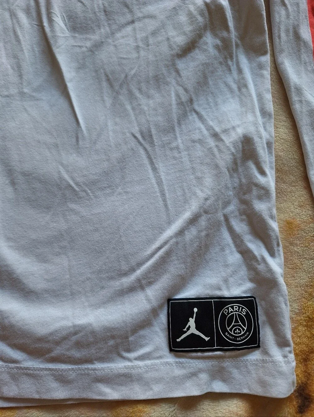 Vtg Jordan x PSG Paris Saint-Germain Long Sleeve T-Shirt Mens XL 100% Cotton